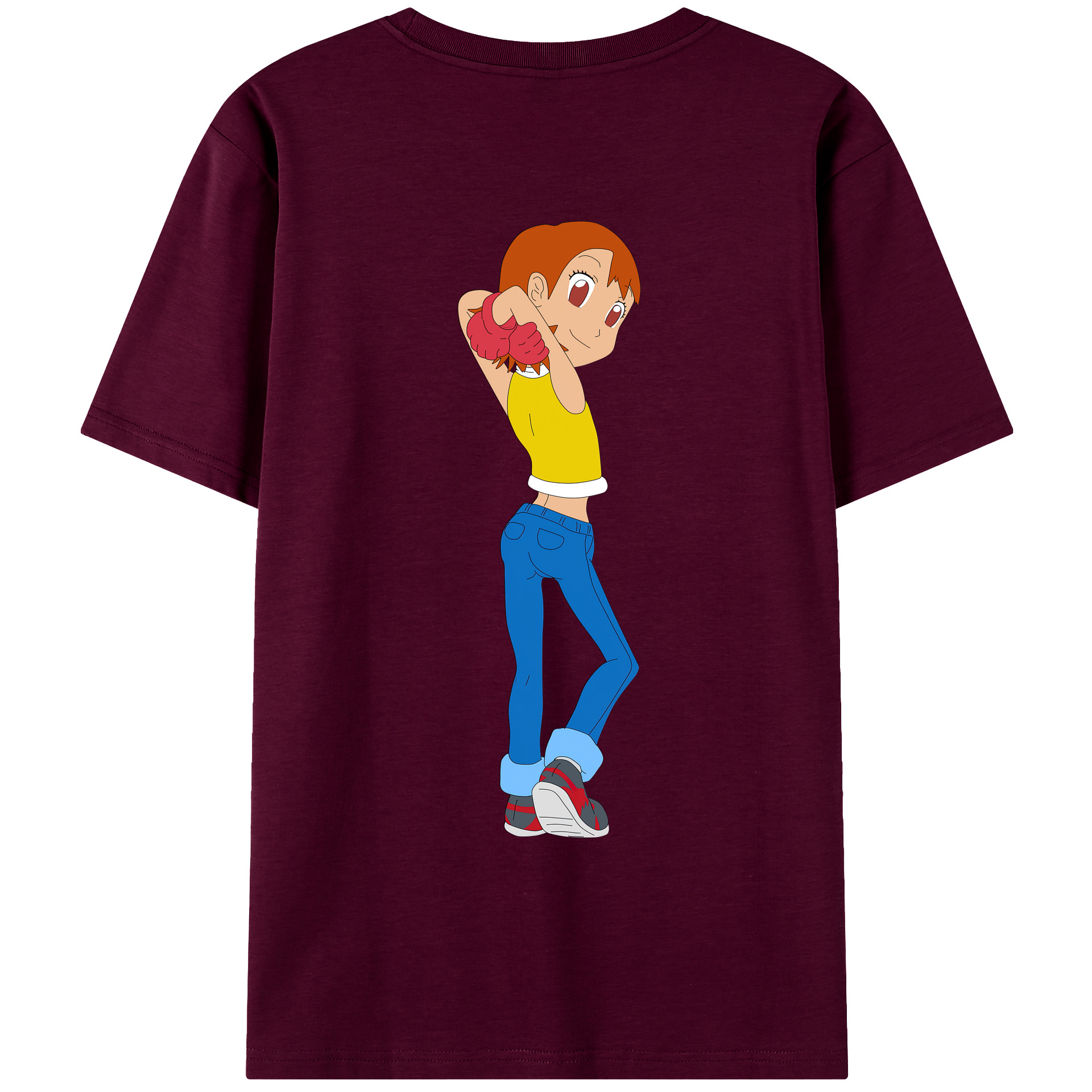 （画像用） Digimon デジタルモンスター/デジモン レディース半袖Tシャツ(バックプリント)